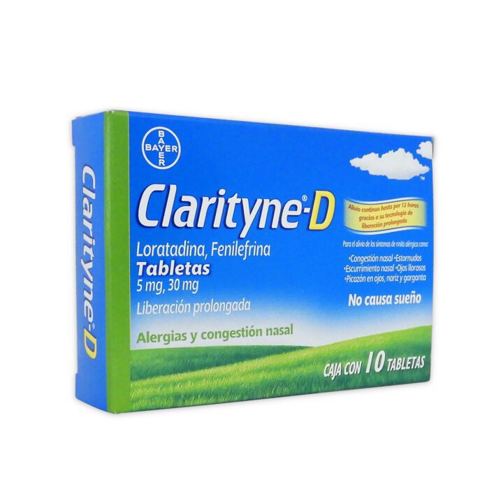 CLARITYNE D 5MG 30MG TABLETAS C 10 Farmapronto