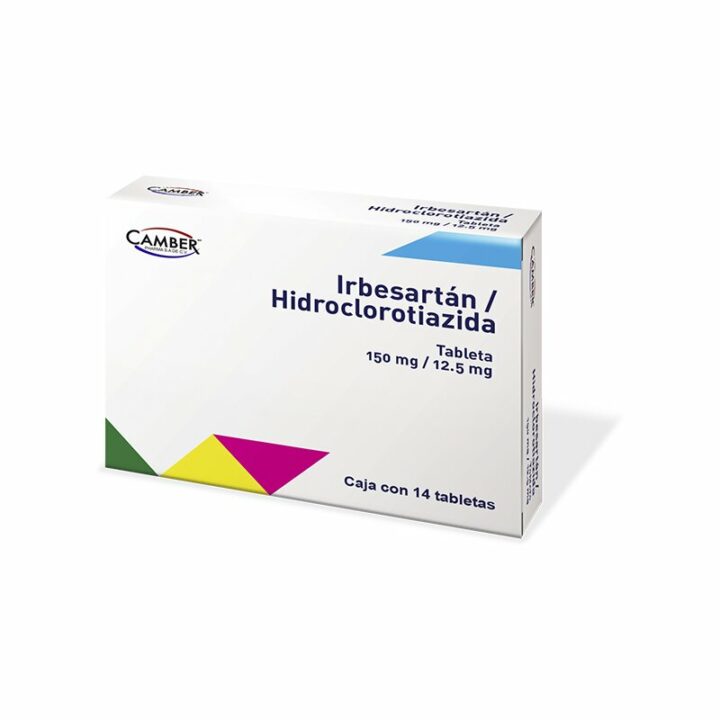 IRBESARTAN HIDROCLOROTIAZIDA 150 12 5 MG C 14 TABLETAS Farmapronto