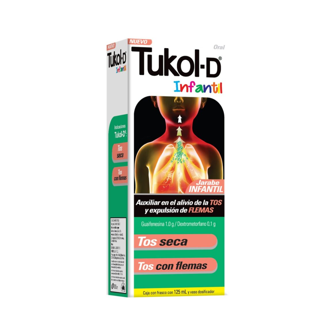 TUKOLD DIABETES 0 AZUCAR 120 ML Farmapronto