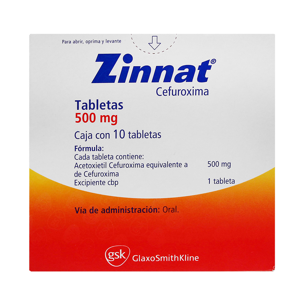 ZINNAT 500MG C 10 TABLETAS Farmapronto ZINNAT 500MG C 10 TABLETAS Farmapronto