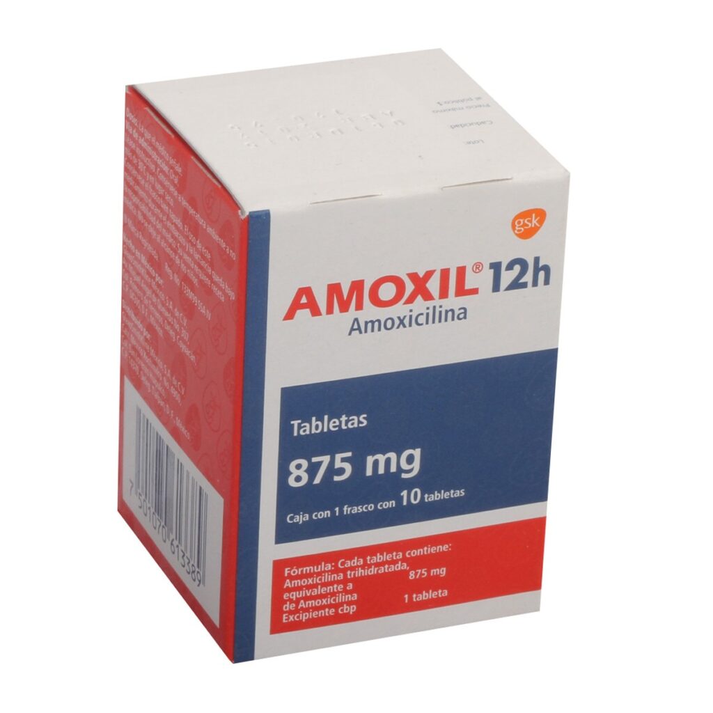 AMOXIL-12H 875 MG TABLETAS C/10 – Farmapronto