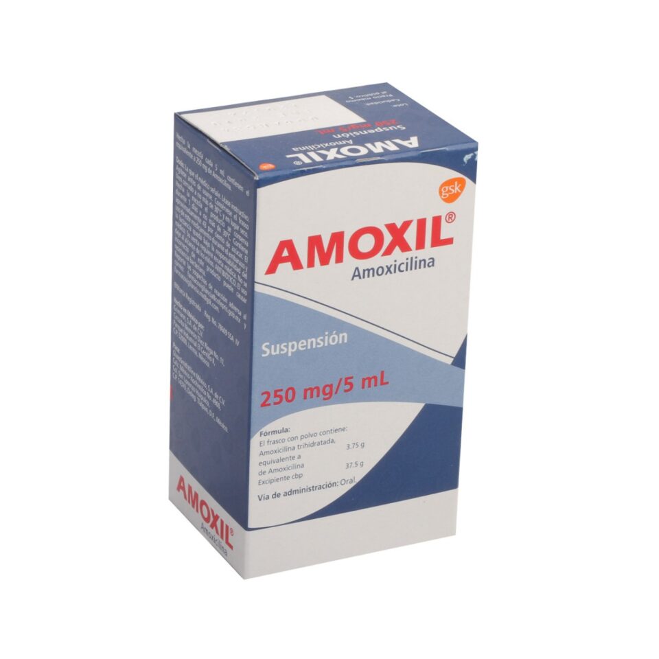 AMOXIL SUSP. Fco. 75 ML. 250 MG/5 ML.