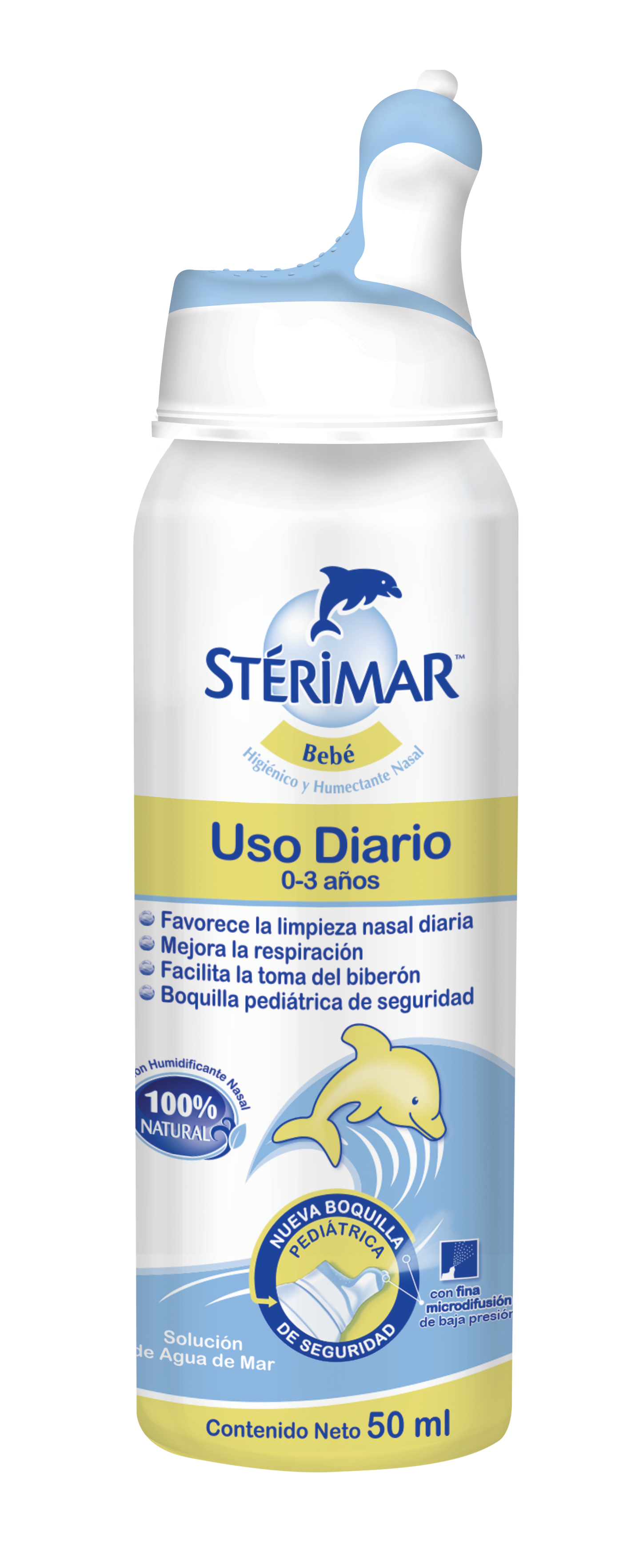 Solución Nasal de Agua de Mar Stérimar para Bebé 50ml