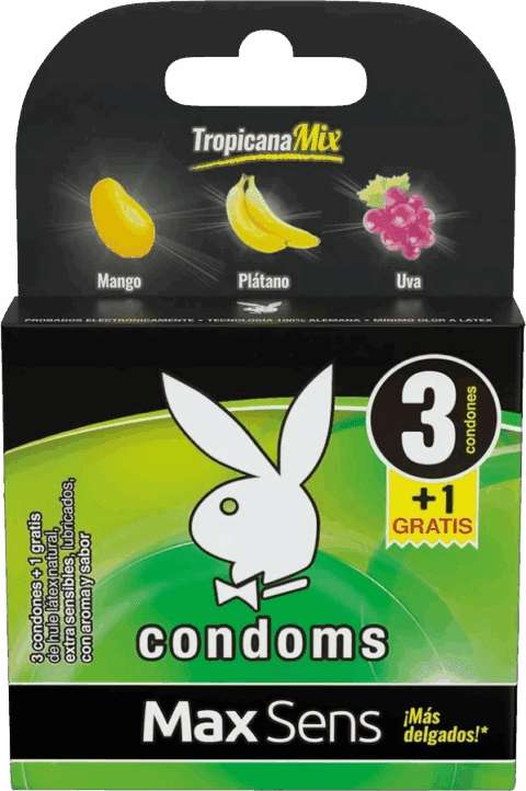 PLAYBOY TROPICANAMIX C/3+1 PRESERVATIVOS – Farmapronto
